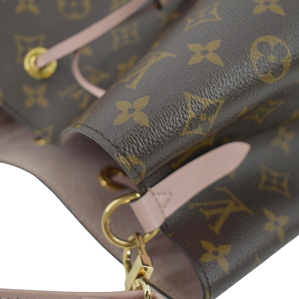LOUIS VUITTON Neonoe Monogram Canvas Hobo Bag Rose Ballerine