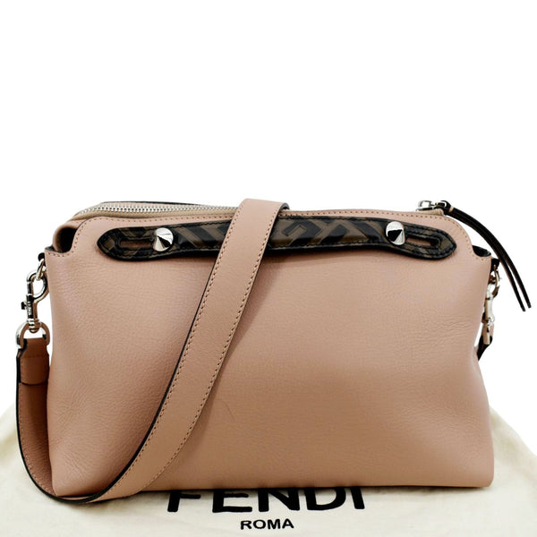 FENDI Small By The Way Leather Shoulder Bag Blush Pink