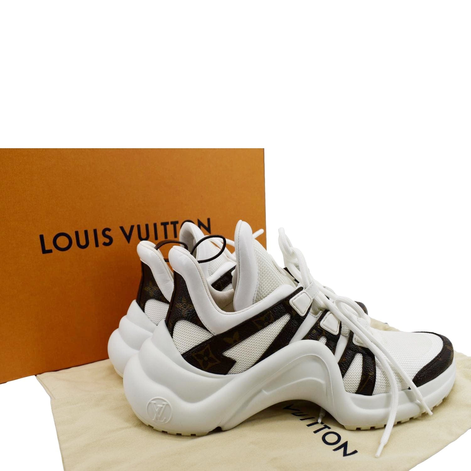 Cool Sytle Louis Vuitton Archlight Silver Sneaker Shoes