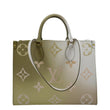 LOUIS VUITTON Onthego Spring City Giant Monogram Leather Shoulder Bag Bicolor