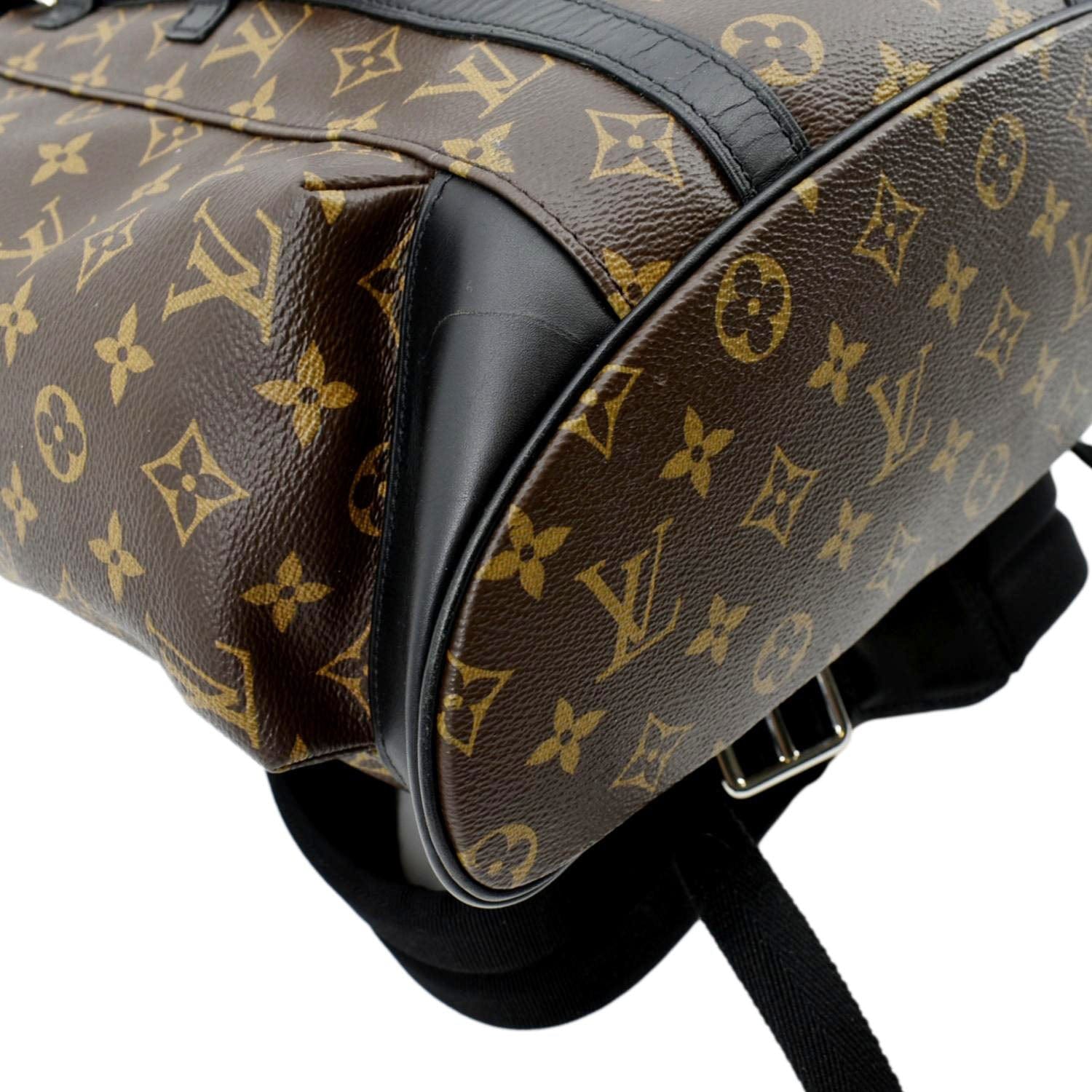 louis vuitton backpack macy& 39 LOUIS VUITTON Christopher Monogram Macassar Canvas Backpack Bag Brown