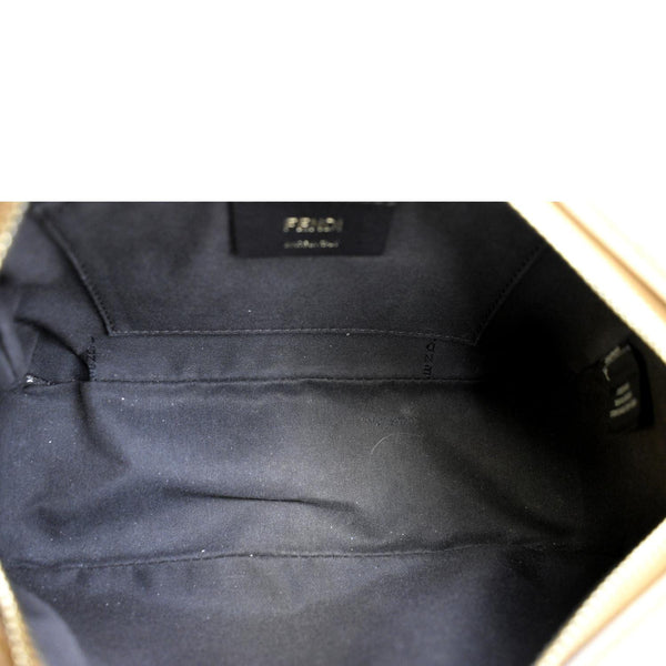 FENDI FF Fabric Crossbody Camera Bag Tan