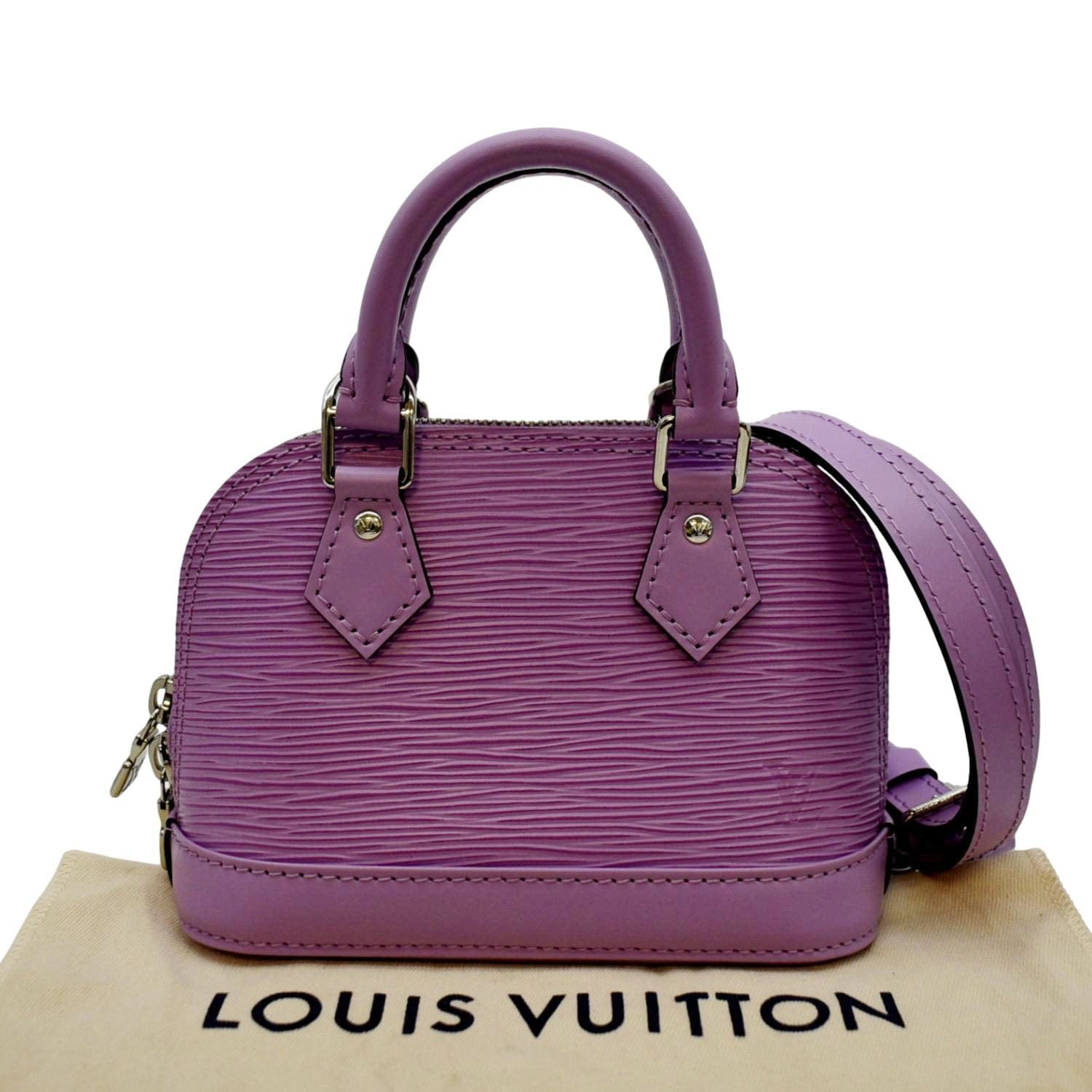 Louis Vuitton Purple Epi Alma BB