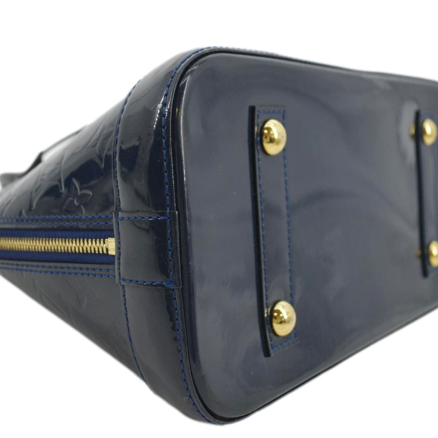 Louis Vuitton Bleu Nuit Monogram Vernis Leather Alma PM Bag Louis