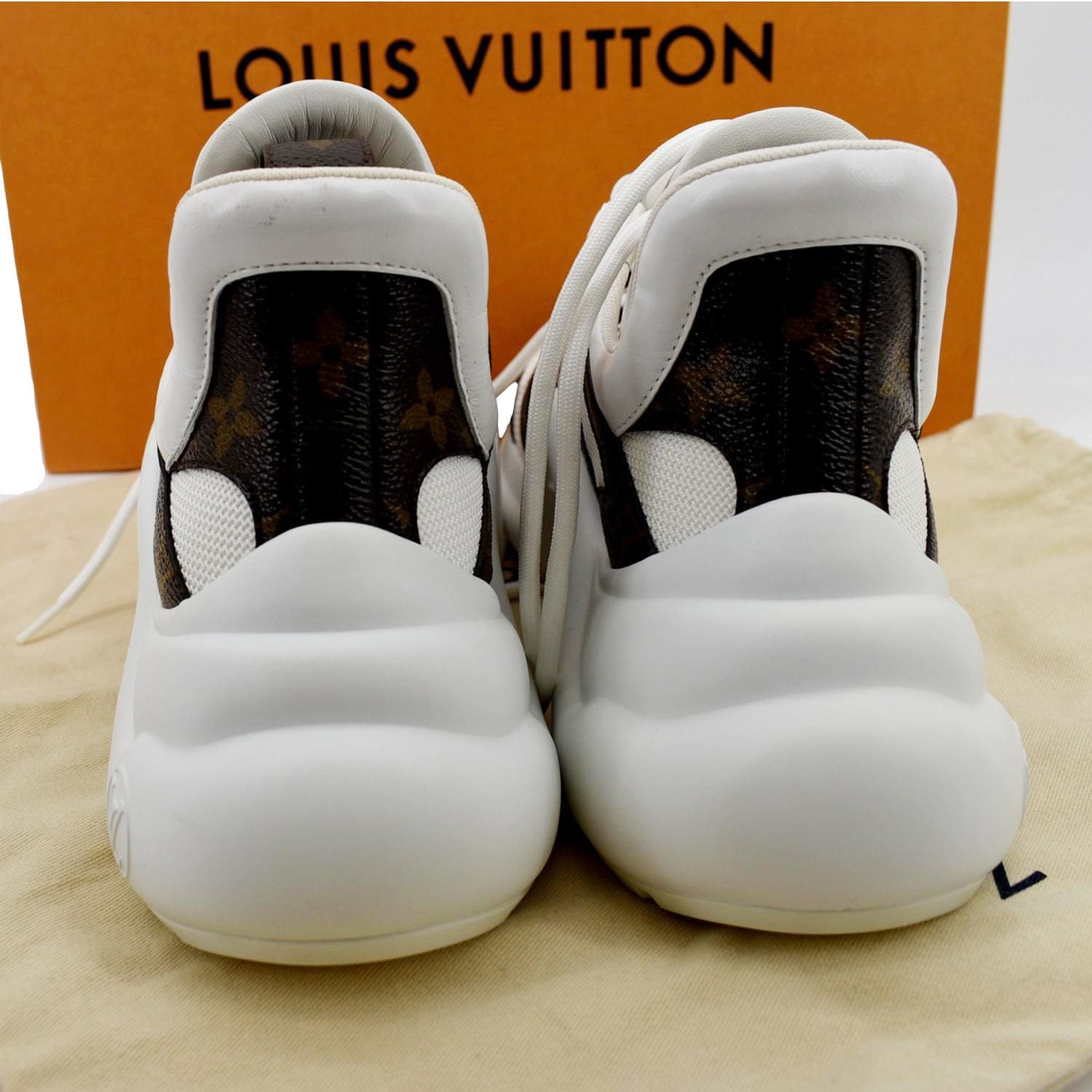 White Louis Vuitton Archlight Low-Top Sneakers Size 39