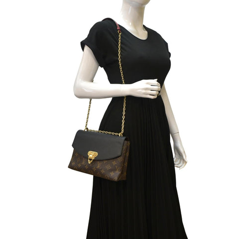 LOUIS VUITTON Saint Placide Monogram Canvas Crossbody Bag Black