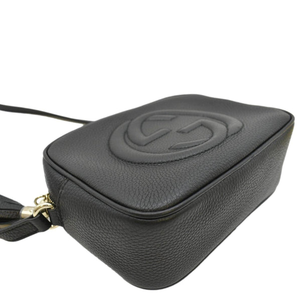 GUCCI Soho Disco Small Leather Crossbody Bag Black 308364