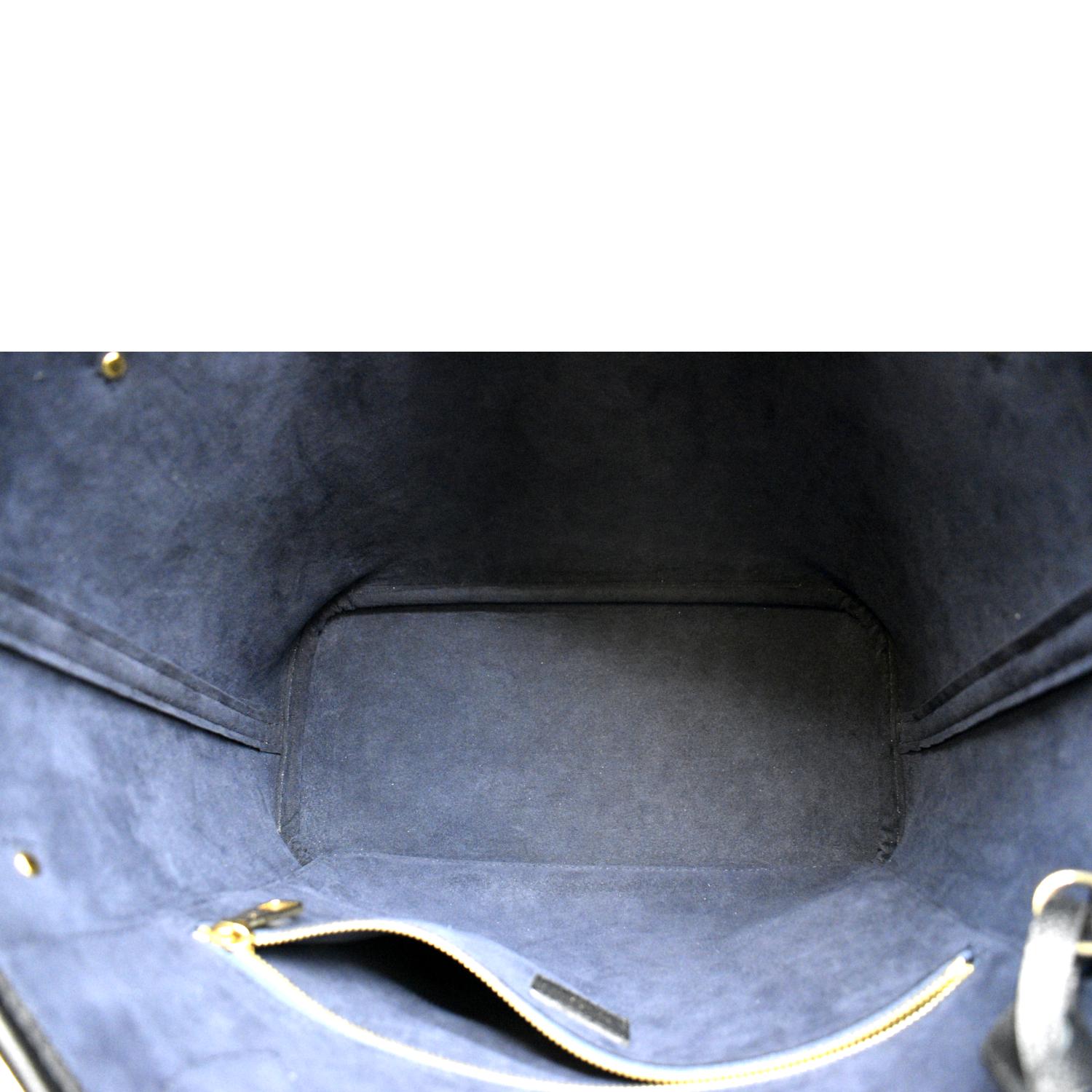 NEW LOUIS VUITTON Neverfull MM - Black, Dark Blue Interior - Empreinte  Leather
