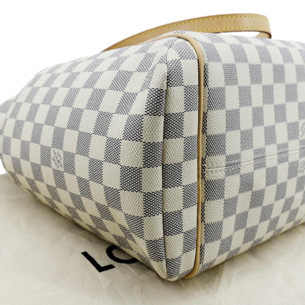 LOUIS VUITTON Totally MM Damier Azur Shoulder Bag White