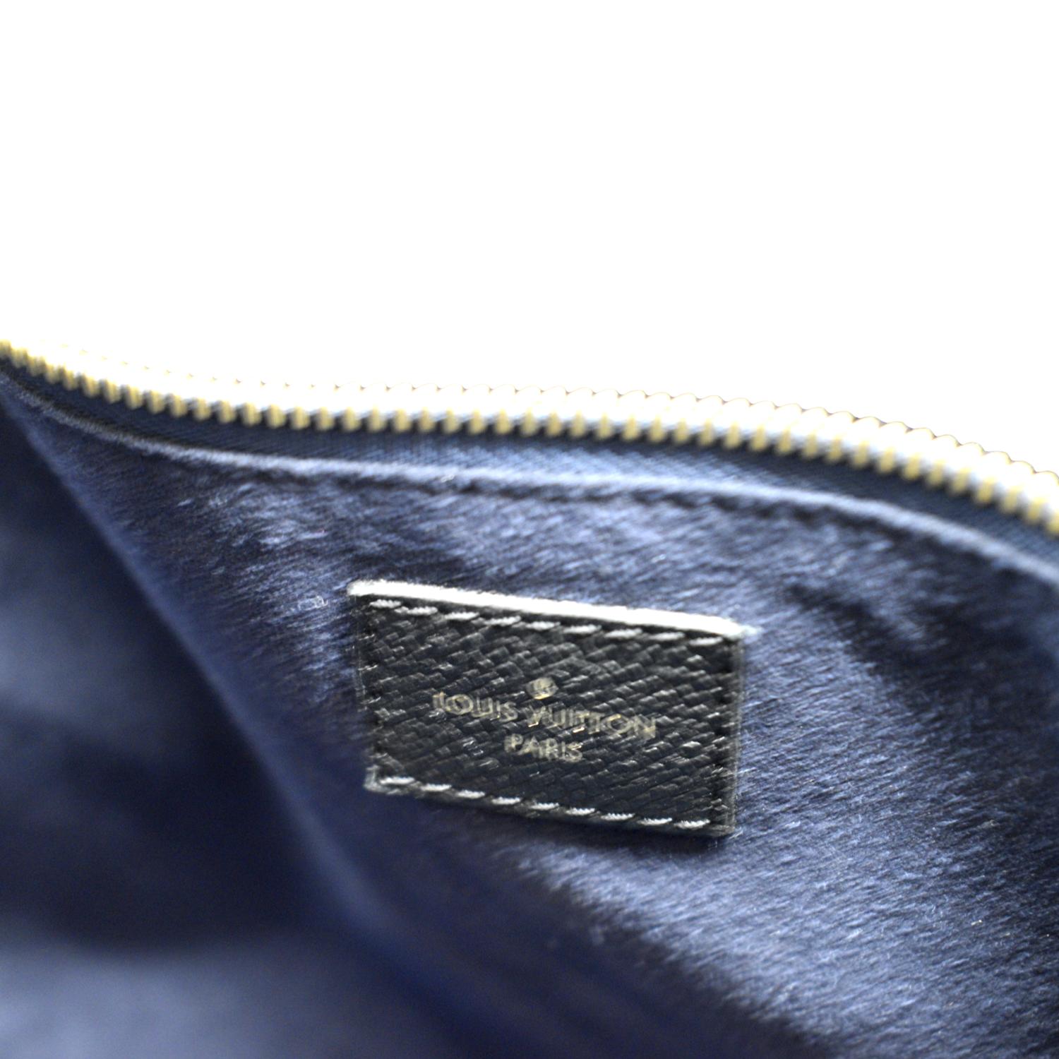 Neverfull MM Bag - Luxury Monogram Empreinte Leather Blue