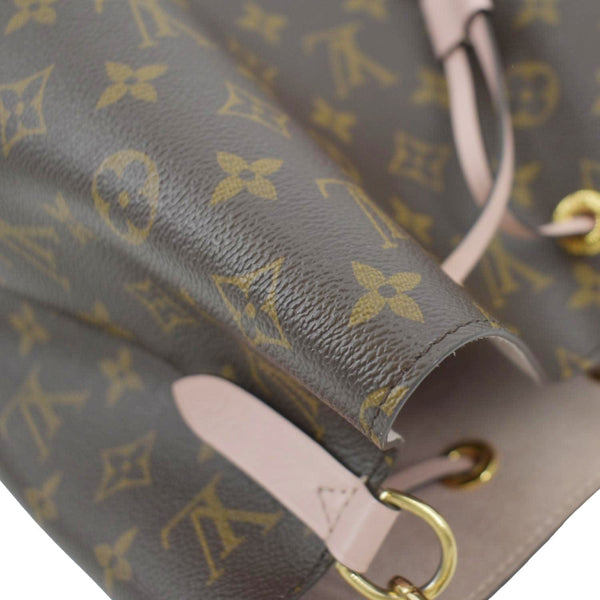 LOUIS VUITTON Neonoe Monogram Canvas Hobo Bag Rose Ballerine