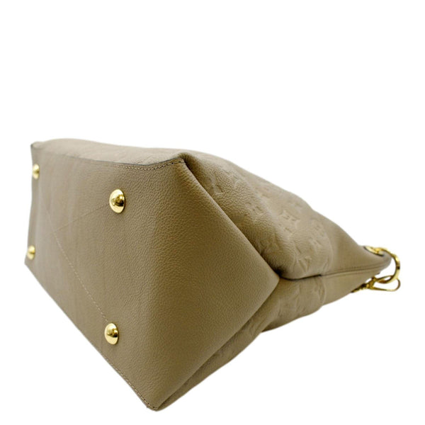 LOUIS VUITTON Maida Monogram Empreinte Leather Hobo Shoulder Bag Dune