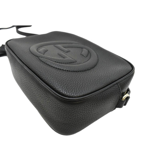 GUCCI Soho Disco Small Leather Crossbody Bag Black 308364