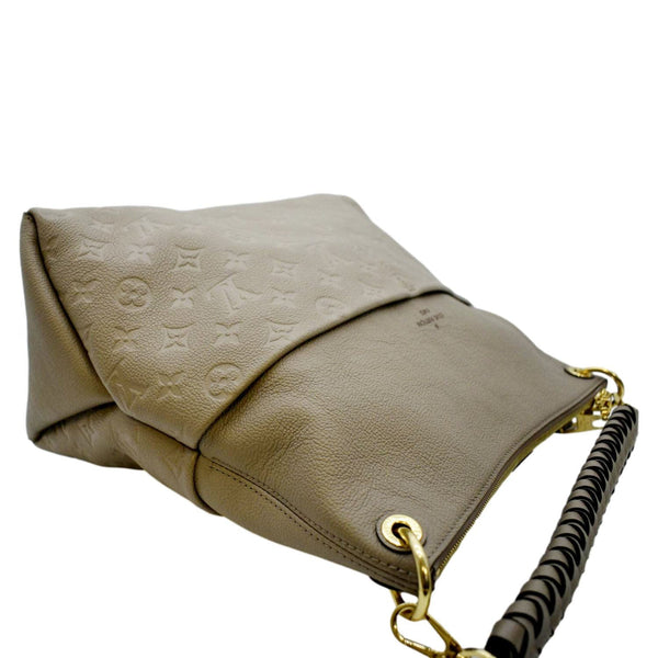 LOUIS VUITTON Maida Monogram Empreinte Leather Hobo Shoulder Bag Dune