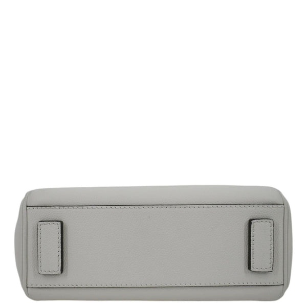 VERSACE La Medusa Leather Top Handle Shoulder Bag White