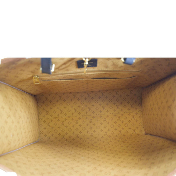 LOUIS VUITTON Onthego GM Crafty Monogram Giant Canvas Shoulder Bag Caramel