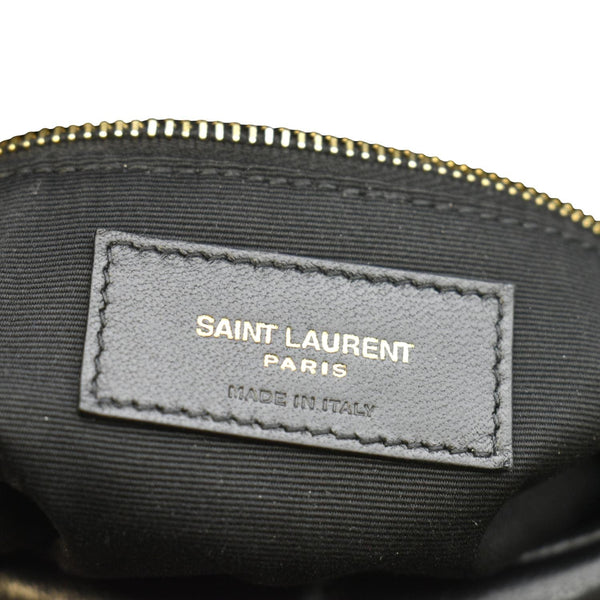 YVES SAINT LAURENT Toy Loulou Puffer Quilted Lambskin Leather Crossbody Bag Black