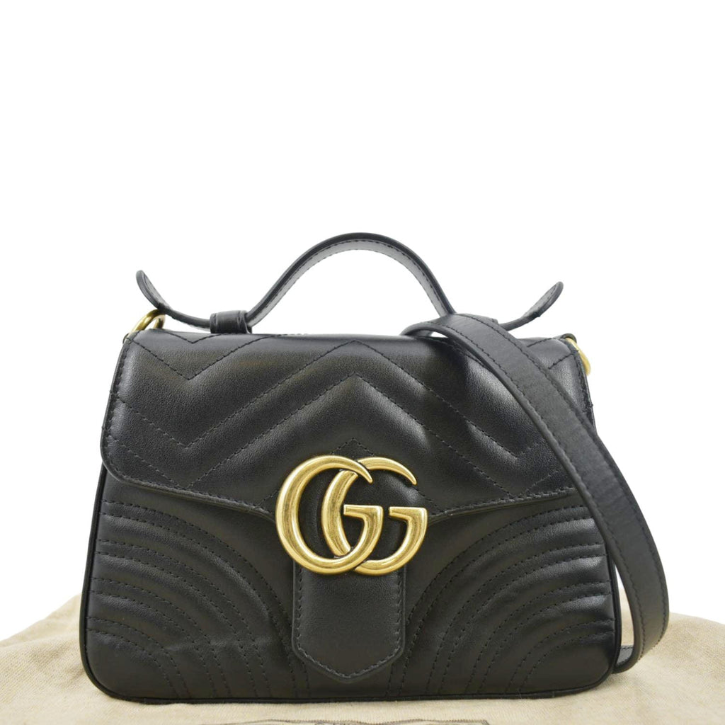 バッグ GUCCI L HANDLE LEATHER SHOULDER BAG Gucci Chain strap shoulder bag with metal hardware | The Fashion