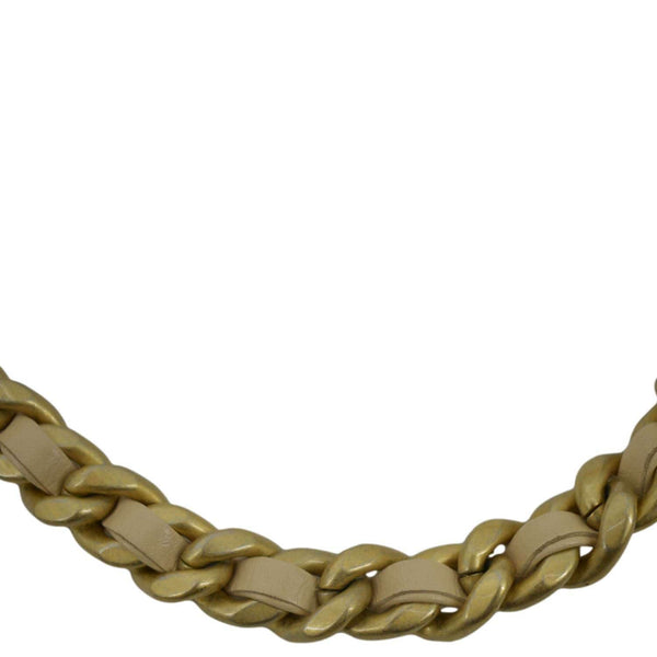 Chanel 19 Small Flap Quilted Lambskin Leather Shoulder Bag Beige