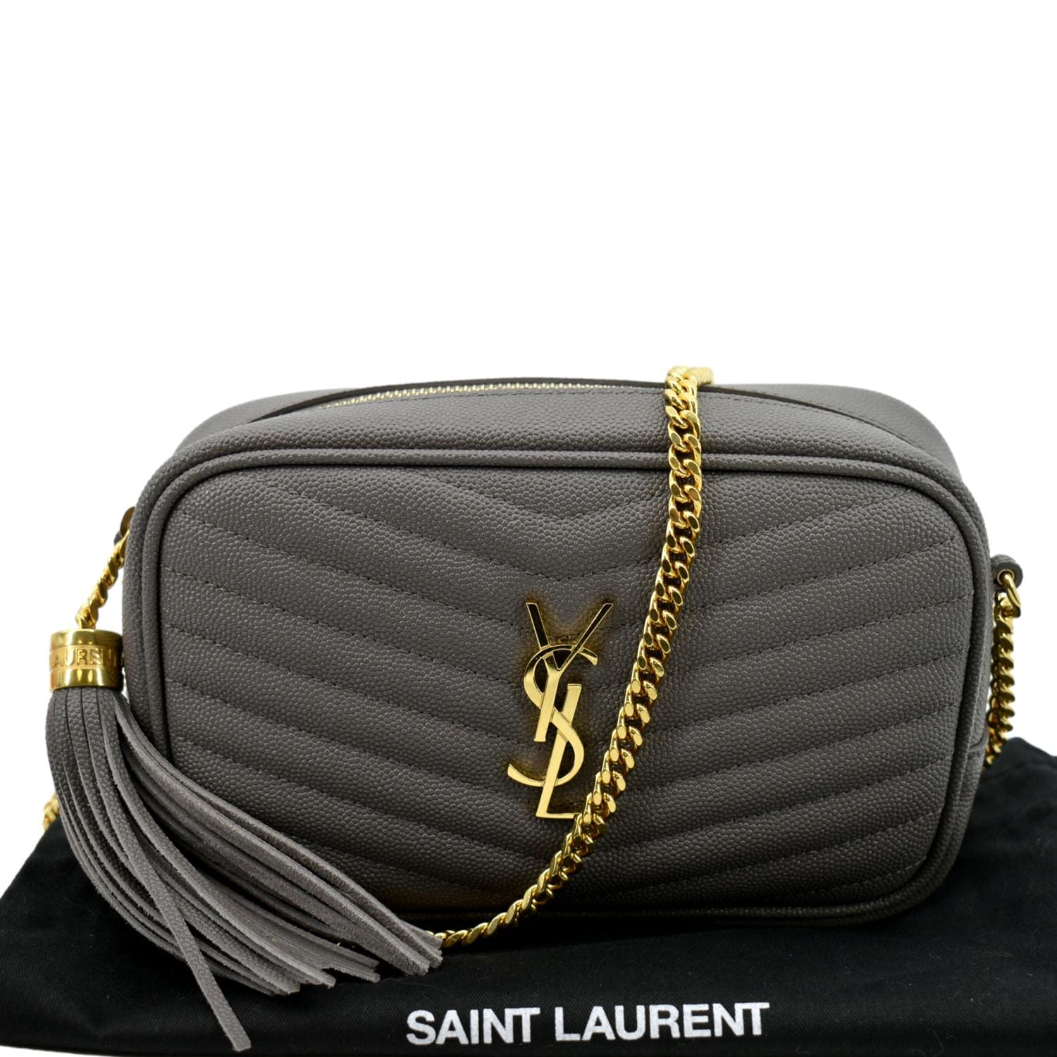 Yves Saint Laurent Lou Chevron Leather Camera Crossbody Bag