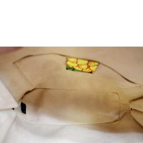 Gucci Mini Horsebit 1955 Leather Crossbody Bag in Multicolor - Inside
