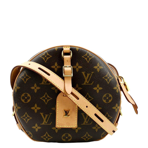 LOUIS VUITTON Boite Chapeau Souple MM Monogram Canvas Shoulder Bag Brown