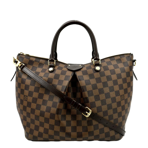 LOUIS VUITTON Siena GM Damier Ebene Shoulder Bag Brown