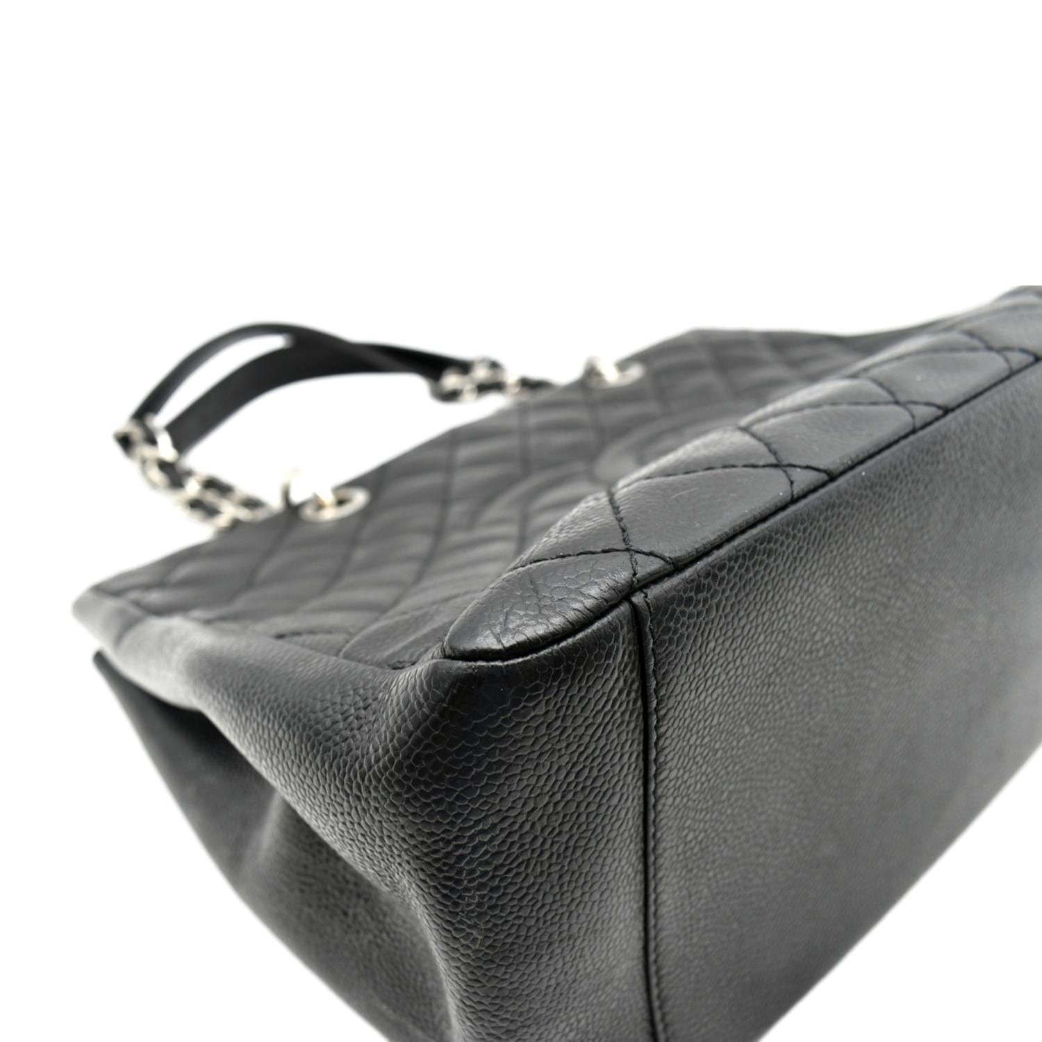 Chanel Black Quilted Caviar Grand Shopping Tote Silver Hardware, 2008-2009  Available For Immediate Sale At Sotheby's