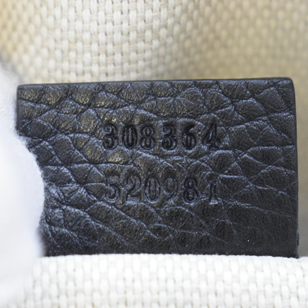 GUCCI Soho Disco Small Leather Crossbody Bag Black 308364