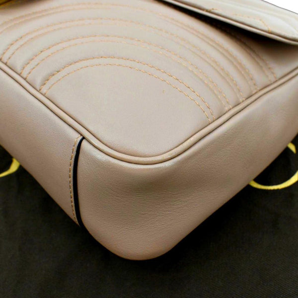 GUCCI GG Marmont Medium Matelasse Shoulder Bag Dusty Pink 443496