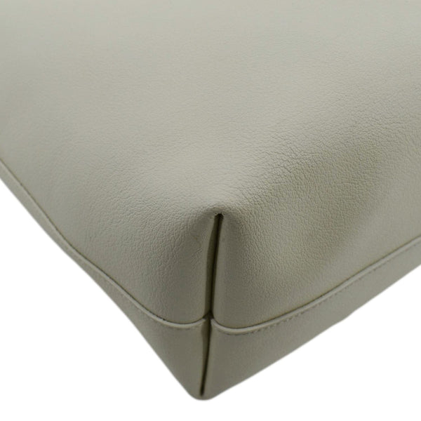 YVES SAINT LAURENT Leather Tote Bag Ivory