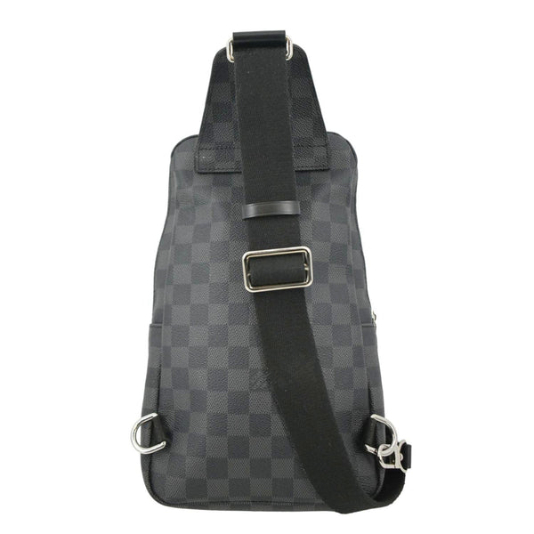 LOUIS VUITTON Avenue Sling Damier Graphite Backpack Bag Black