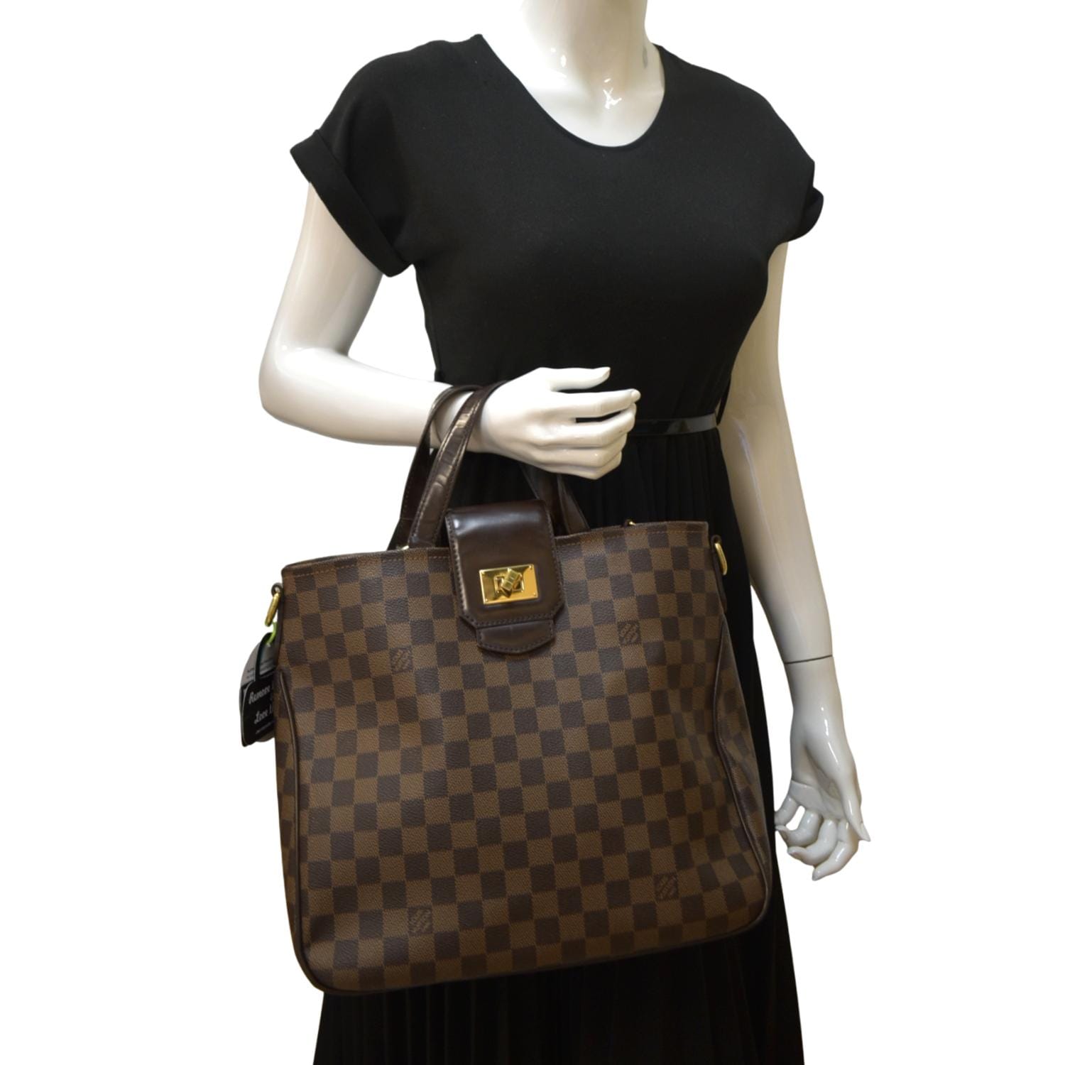Louis Vuitton Cabas Rosebery Damier Ebene Canvas Bag