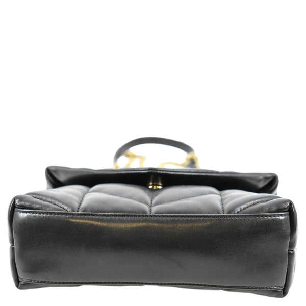 YVES SAINT LAURENT Toy Loulou Puffer Quilted Lambskin Leather Crossbody Bag Black