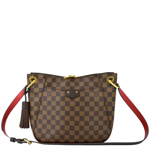 Damier Ebene South Bank Besace Crossbody Bag (Authentic Pre-Owned)