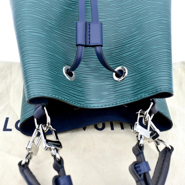 LOUIS VUITTON NeoNoe BB Epi Leather Shoulder Bag Emerald Green Indigo