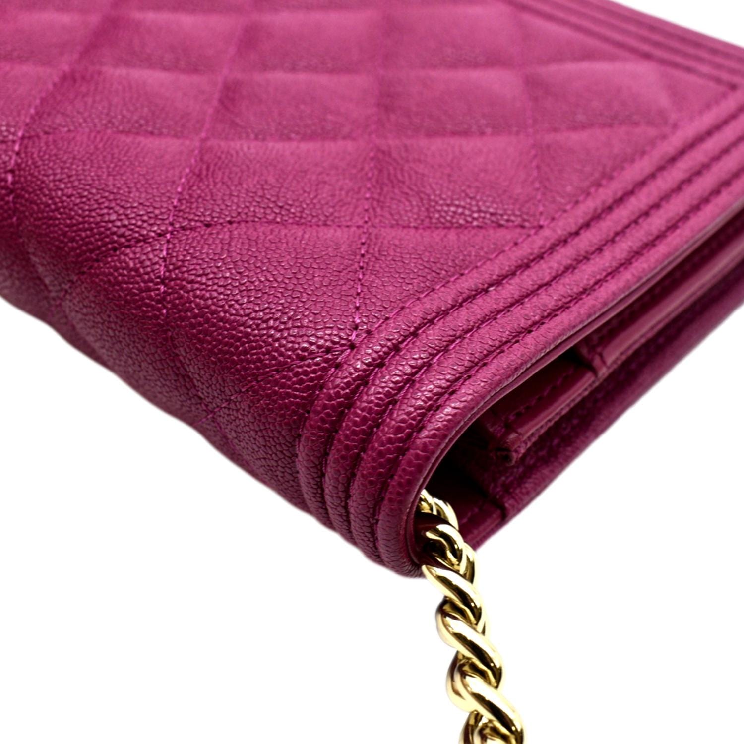 Chanel Pink Boy Wallet on Chain Small
