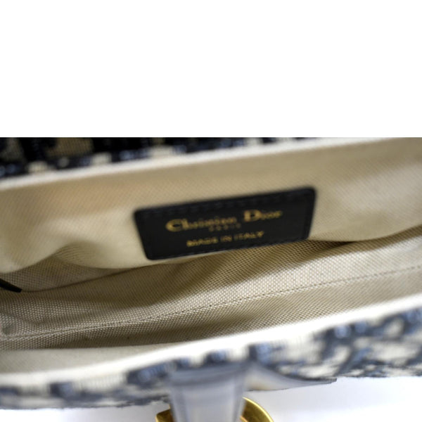CHRISTIAN DIOR Saddle Mini Oblique Jacquard Crossbody Bag Multicolor