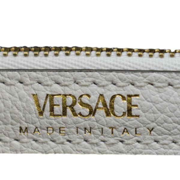 VERSACE La Medusa Leather Top Handle Shoulder Bag White