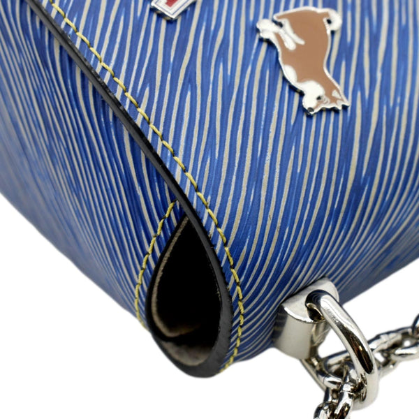 LOUIS VUITTON Twist  Denim Charms Epi Leather Crossbody Bag Blue