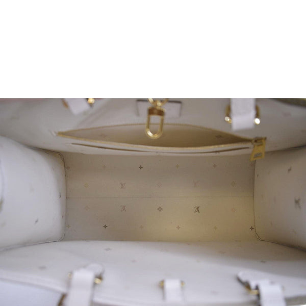 LOUIS VUITTON Onthego Spring City Giant Monogram Leather Shoulder Bag Bicolor