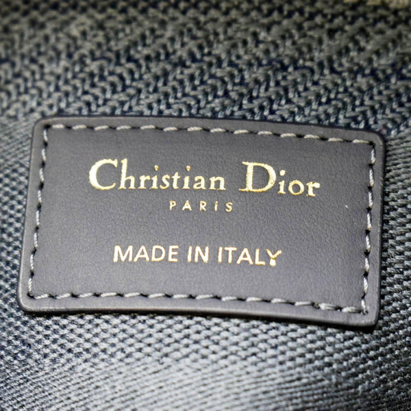 Christian Dior Lady D-Lite Canvas Crossbody Bag in denim blue color - Made in Italy