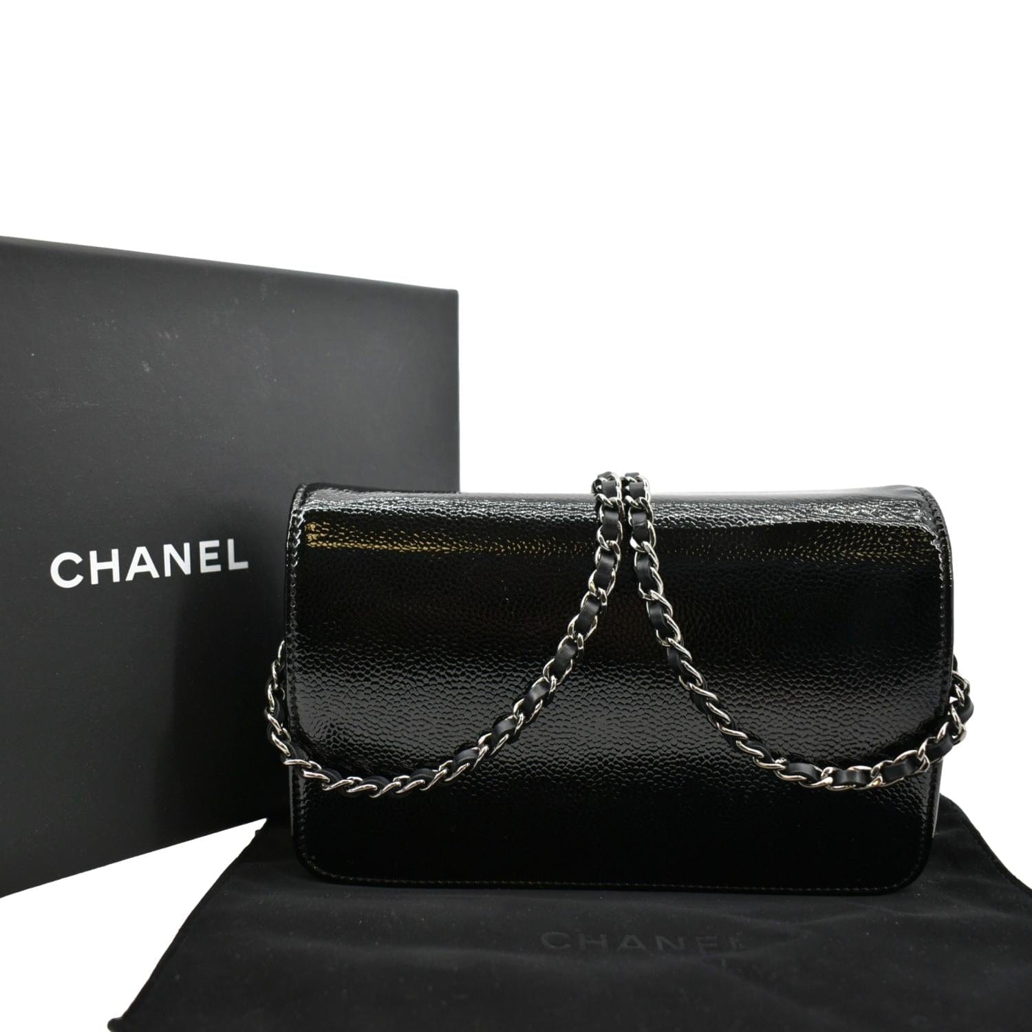 CHANEL Caviar Wallet On Chain WOC Black Shoulder Bag Crossbody Leather  ref.204109 - Joli Closet