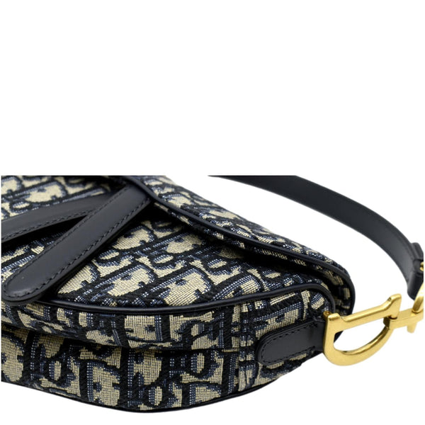 CHRISTIAN DIOR Saddle Mini Oblique Jacquard Crossbody Bag Multicolor