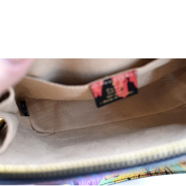 GUCCI Mini Horsebit 1955 Leather Crossbody Bag Multicolor 640716