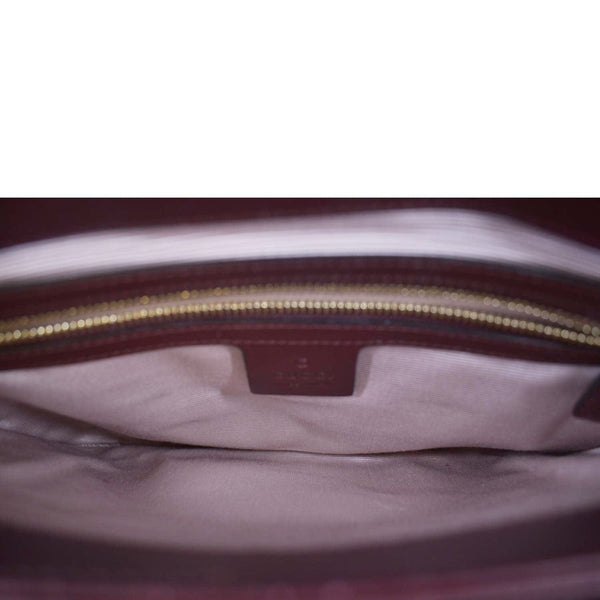 GUCCI Arli Medium Suede Leather Crossbody Bag Red 550126