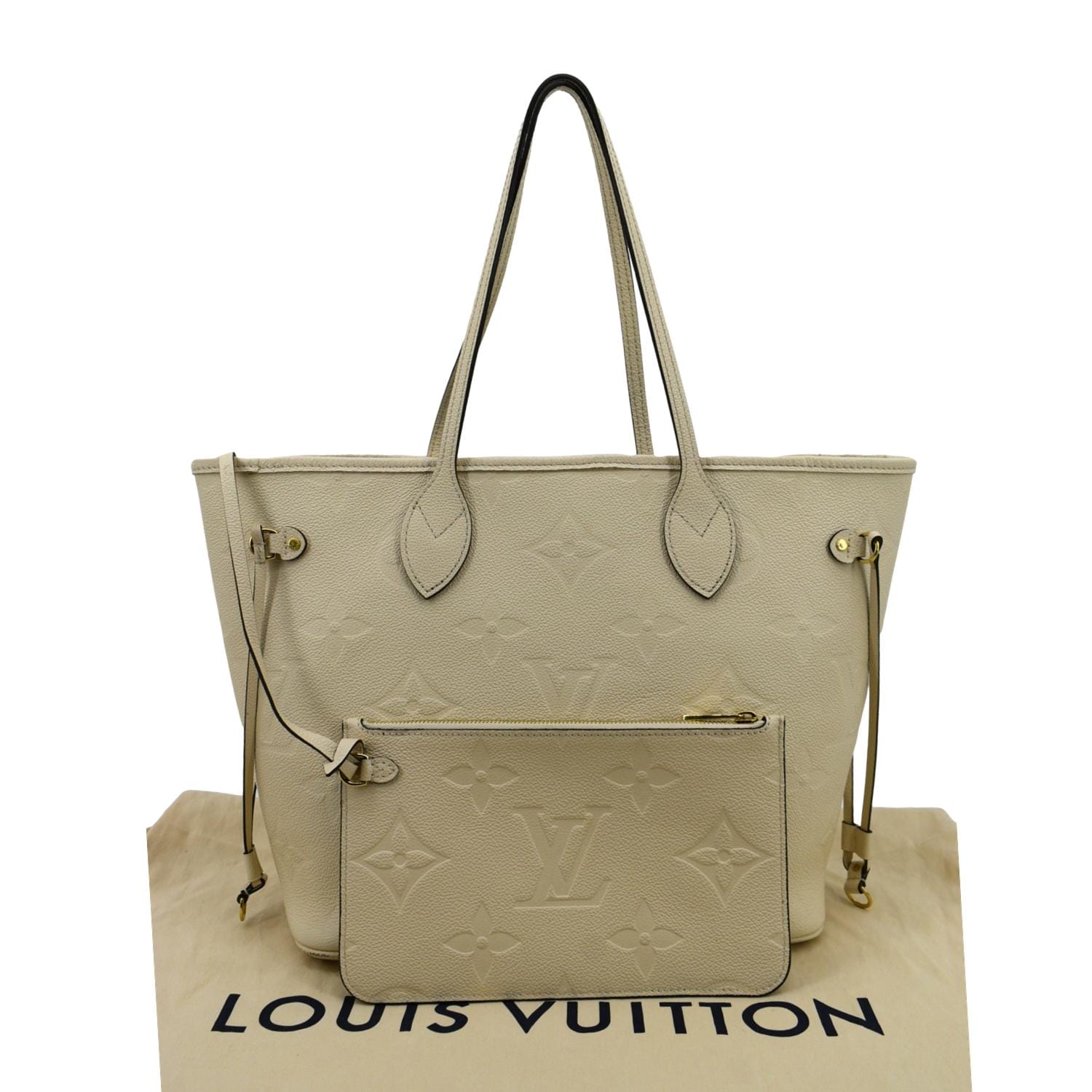 Louis Vuitton Neverfull Womens Totes, Beige