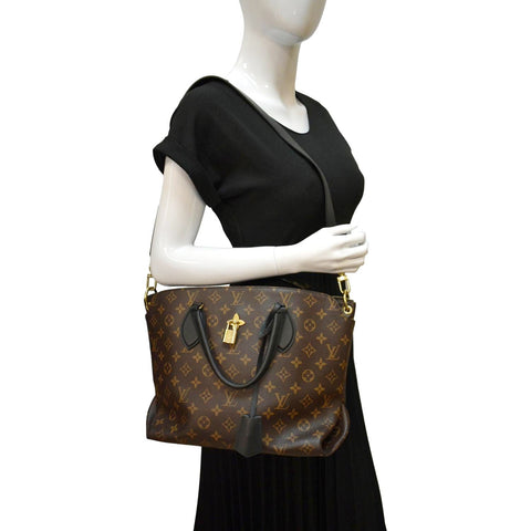 Louis Vuitton Flower Zipped MM Monogram Canvas Tote Bag