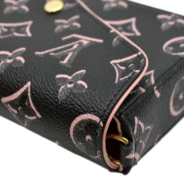 LOUIS VUITTON Felicie Strap & Go Monogram Canvas Crossbody Bag Black