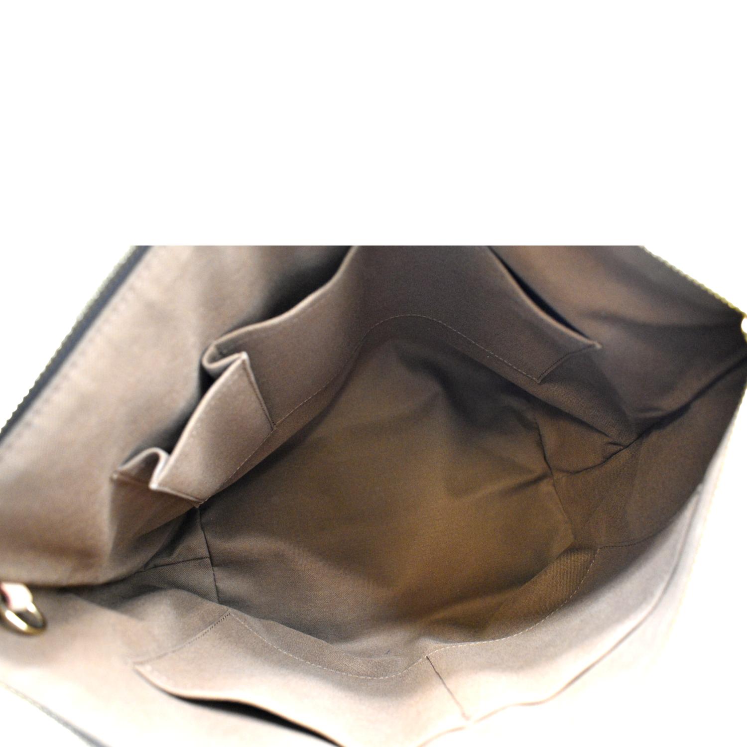 Palermo cloth handbag Louis Vuitton Brown in Cloth - 24456670